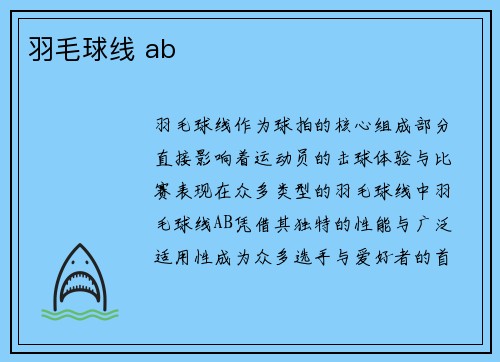 羽毛球线 ab